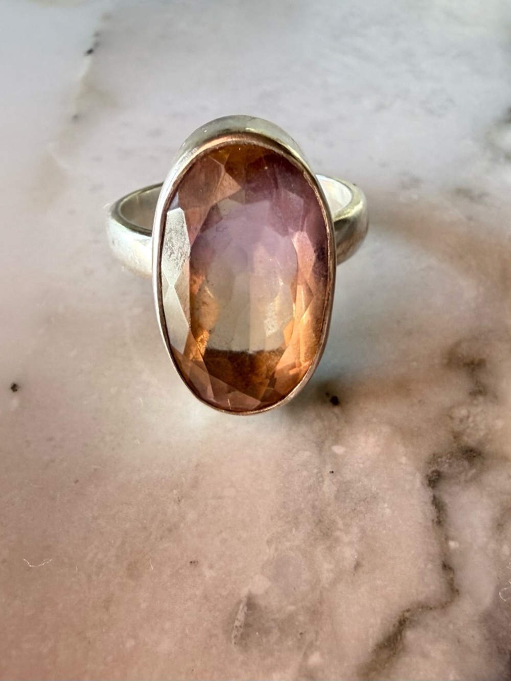 Sterling silver Ametrine ring